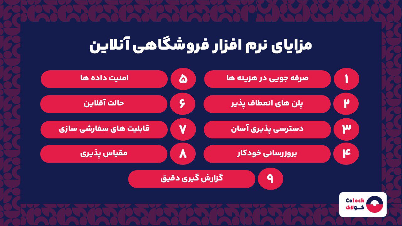 مزایای نرم افزار فروشگاهی آنلاین