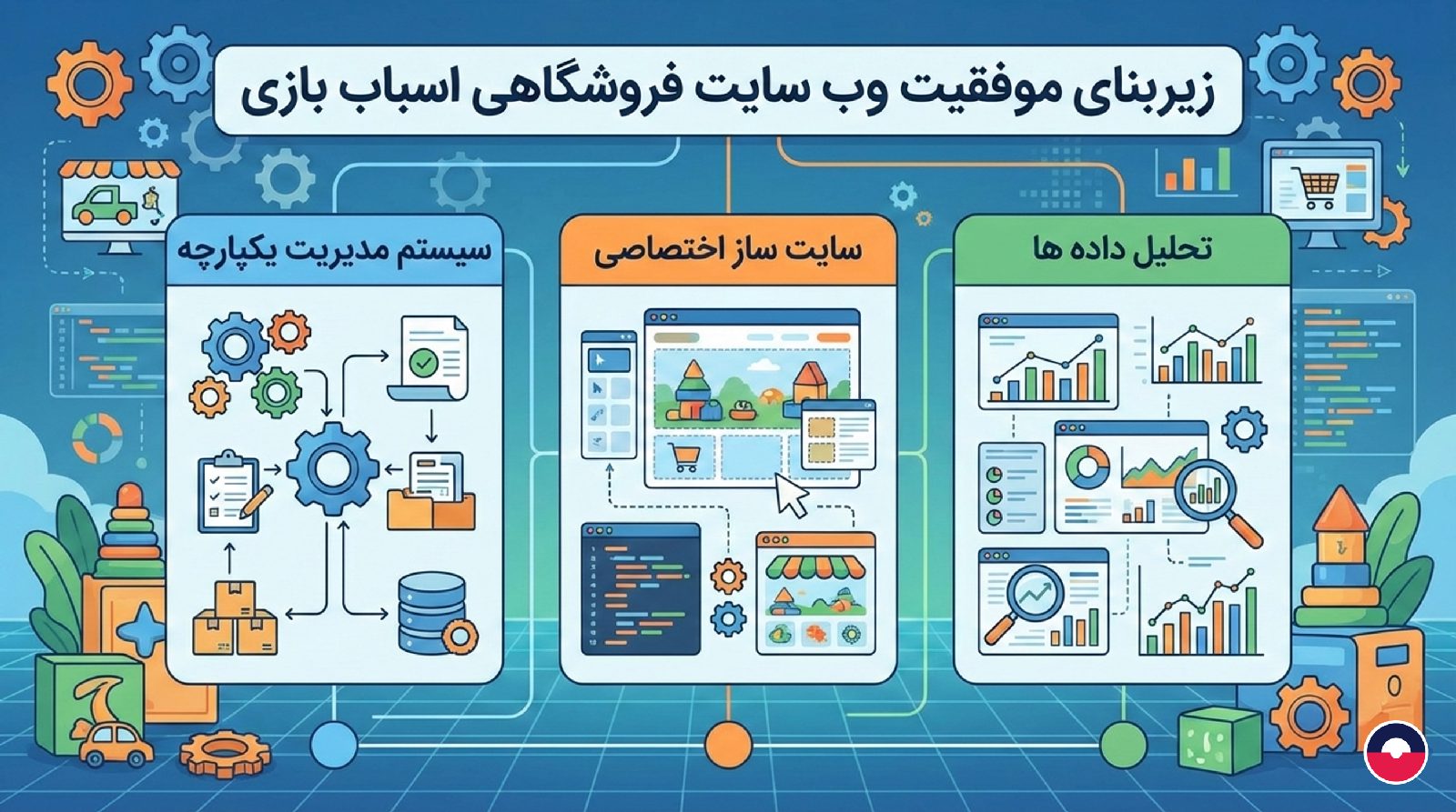 زیربنای موفقیت وب سایت فروشگاهی اسباب بازی