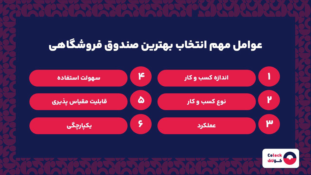 عوامل مهم انتخاب بهترین صندوق فروشگاهی