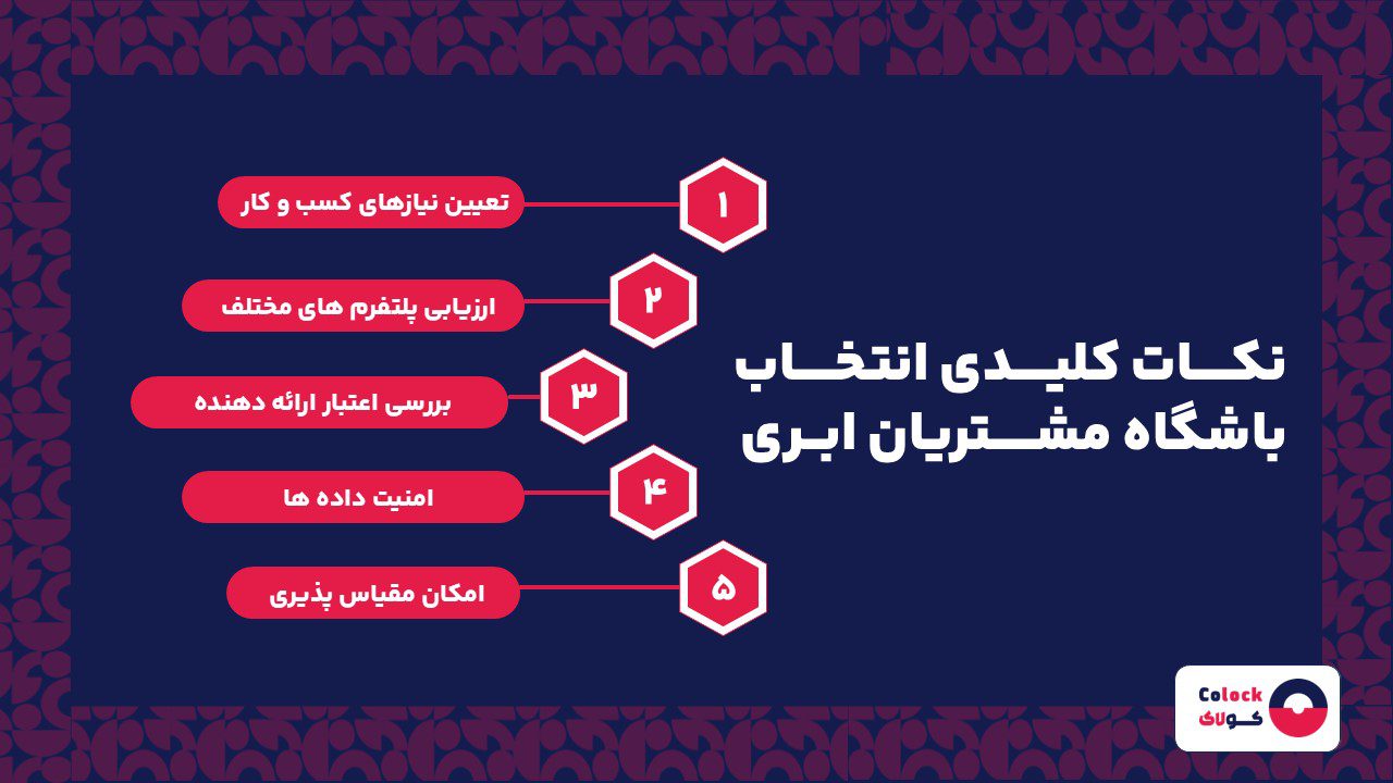 نکات کلیدی انتخاب باشگاه مشتریان ابری