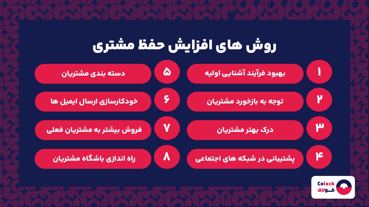 روش های افزایش حفط مشتری