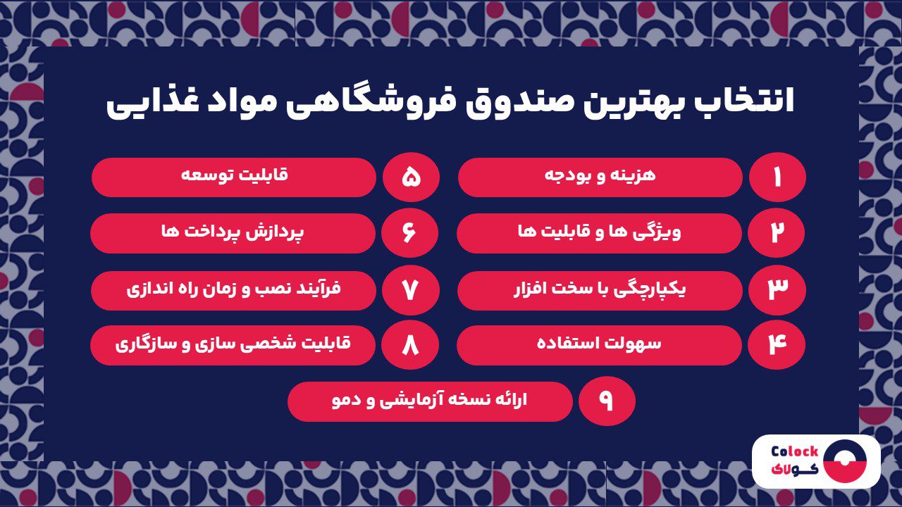 انتخاب بهترین صندوق فروشگاهی مواد غذایی