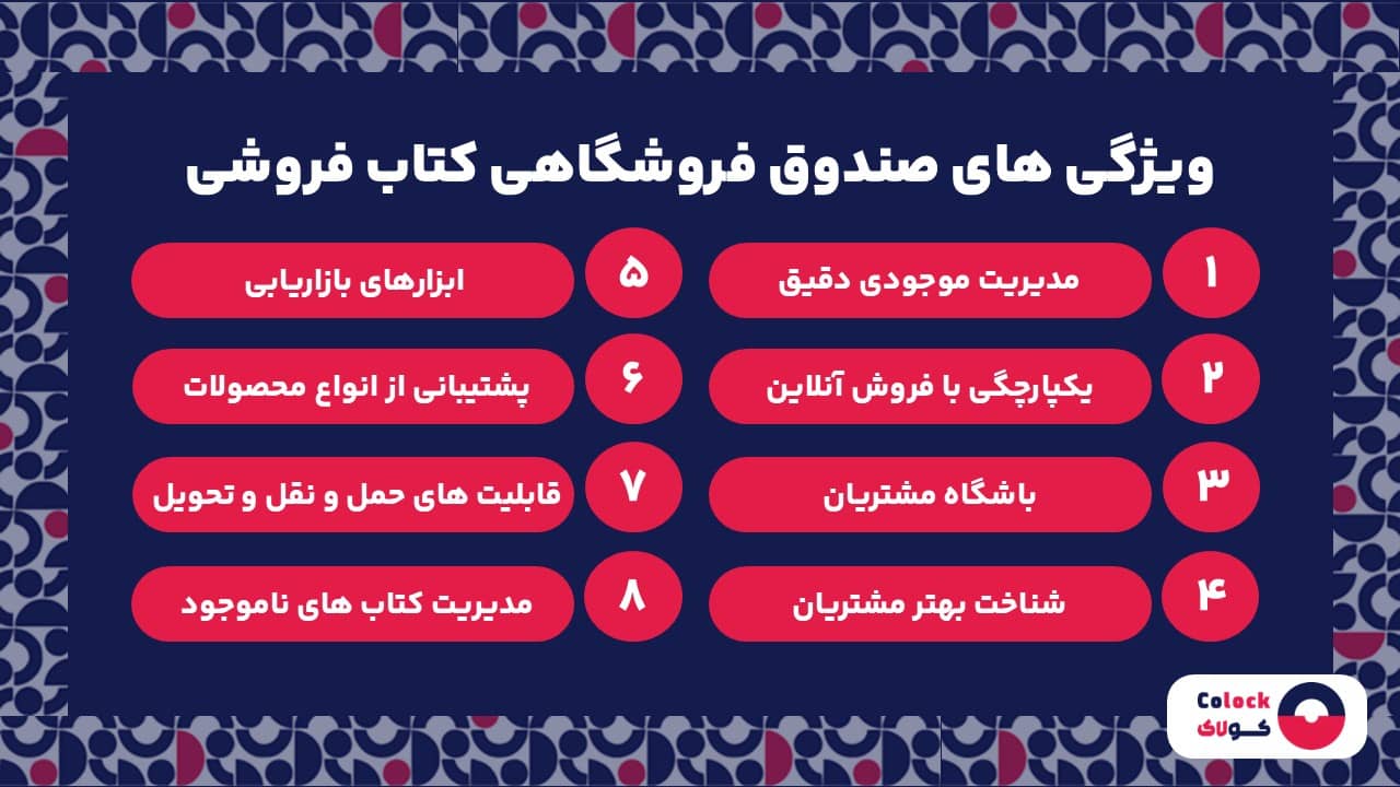 ویژگی های صندوق فروشگاهی کتاب فروشی