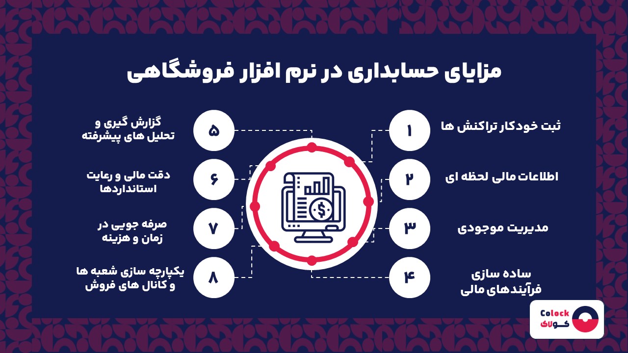 مزایای حسابداری در نرم افزار فروشگاهی